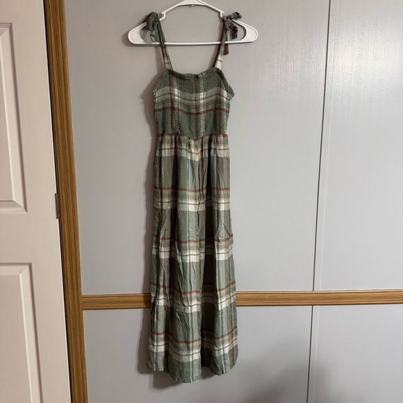 American Eagle Outfitters Green Plaid Jumpsuits Size XS